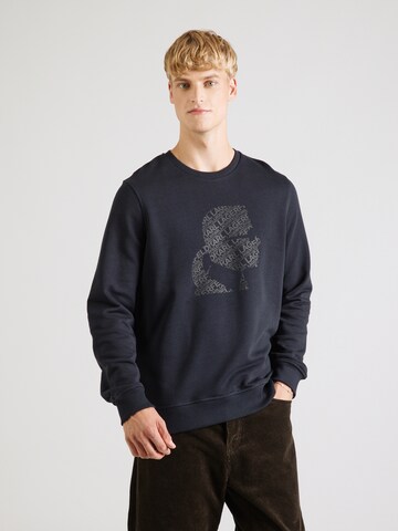 Karl Lagerfeld Μπλούζα φούτερ σε μπλε: μπροστά