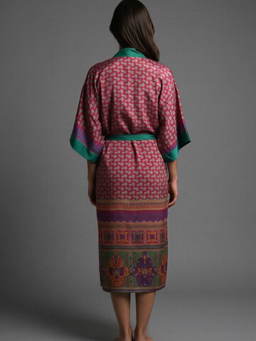 Shop Karey - Kimono 'Jaipur Sunset' en rojo