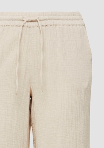 Wide Leg Pantalon QS en beige