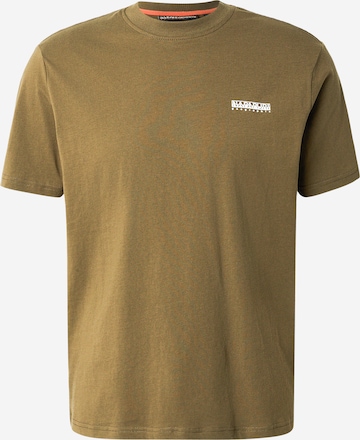 NAPAPIJRI Μπλουζάκι σε πράσινο: μπροστά