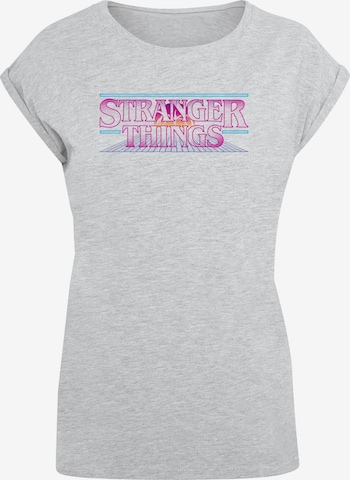 ABSOLUTE CULT T-Shirt 'Stranger Things' in Grau: Vorderseite