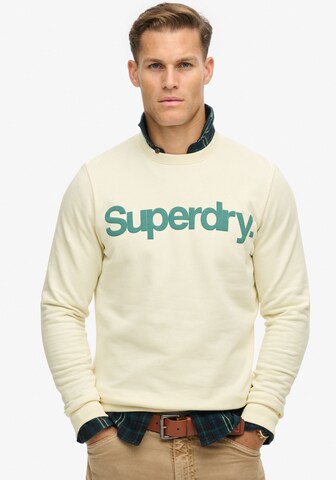 Superdry Sweatshirt in Gelb: Vorderseite
