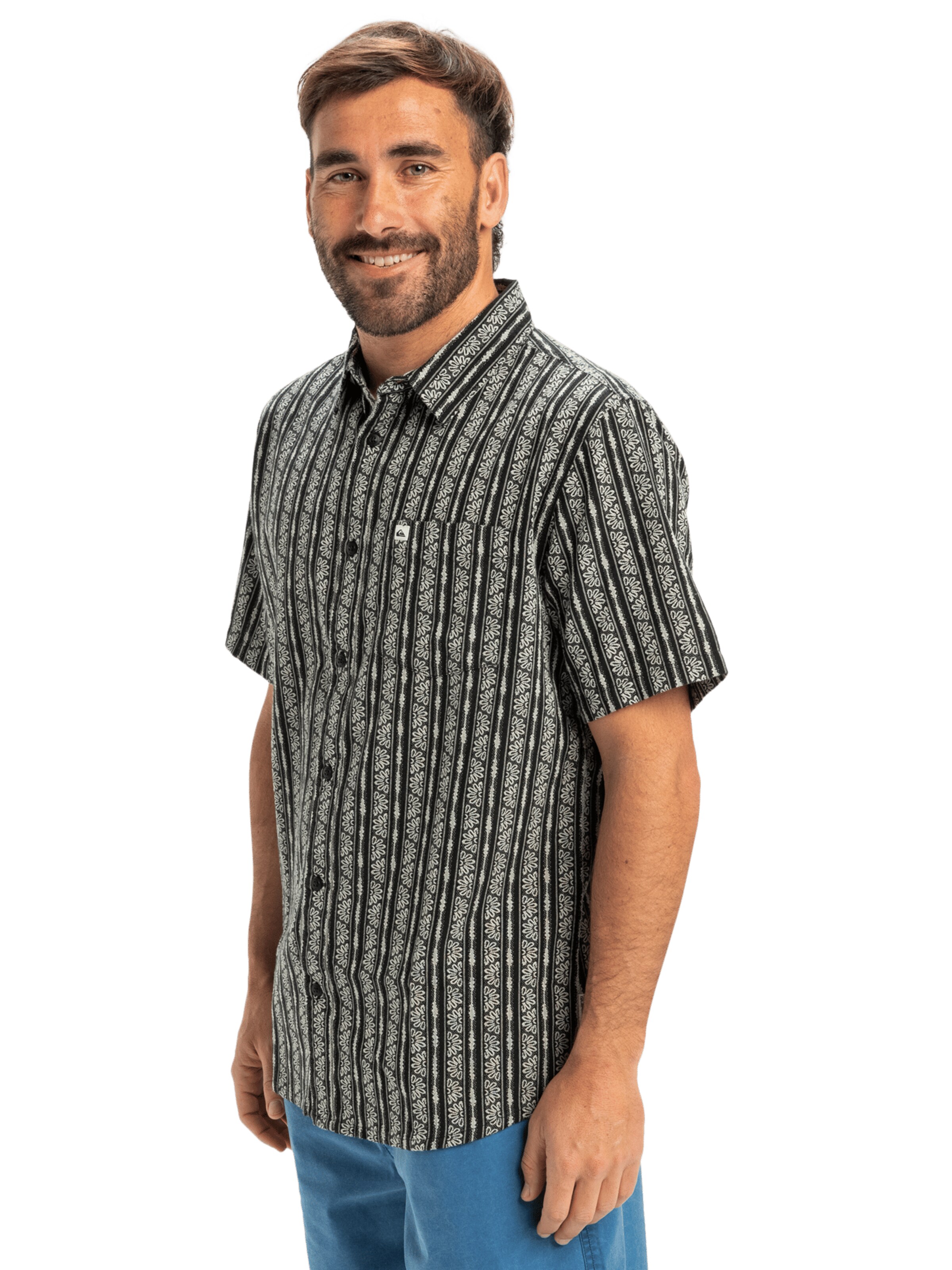 QUIKSILVER Regular fit Overhemd 'Street Way' in Zwart