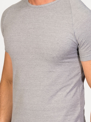 zd ZERO DEFECTS Undershirt 'Crew-neck Egiptian cotton' in Grey