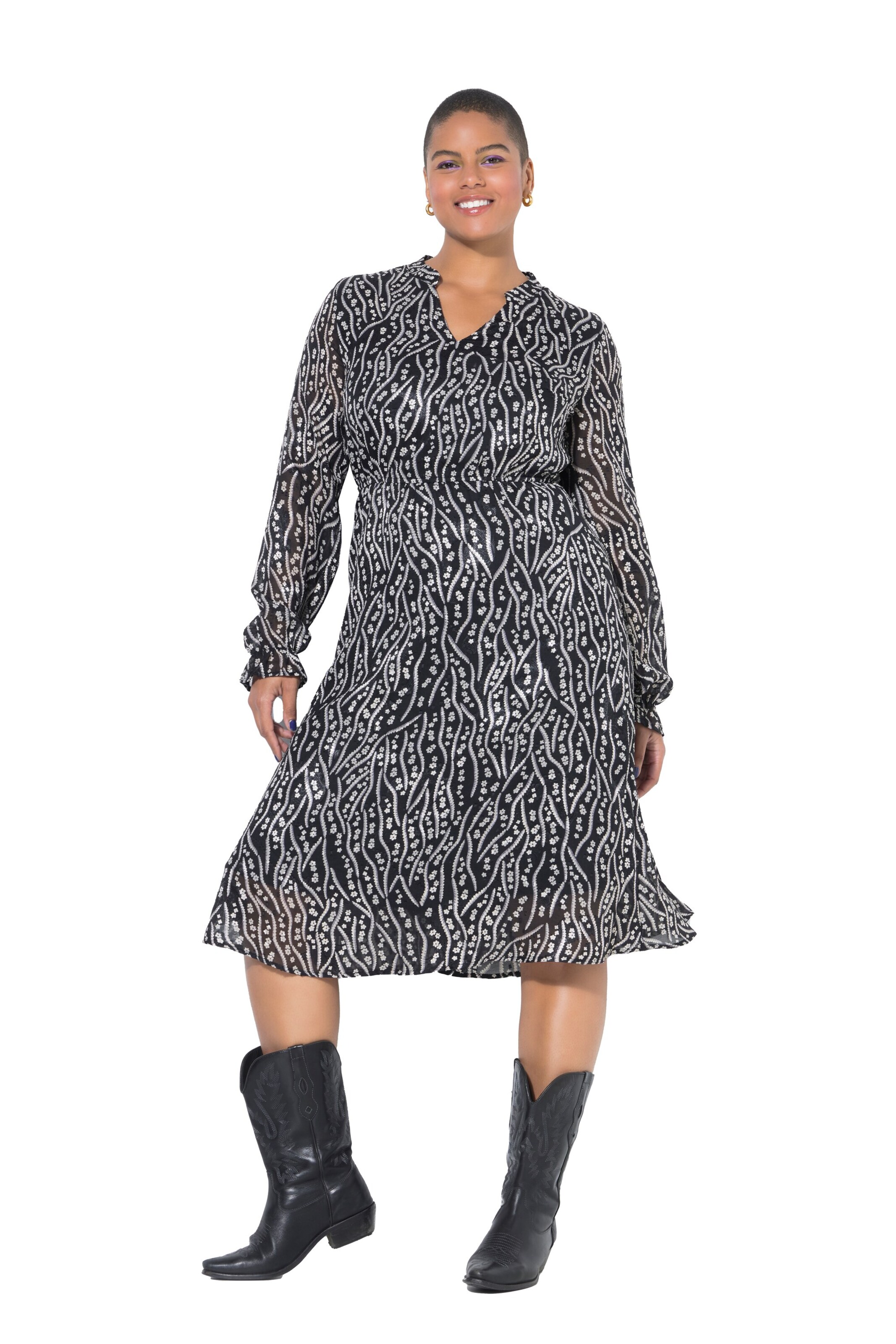 Studio Untold Kleid in Schwarz: Vorderseite