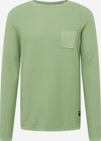 TOM TAILOR DENIM Sweater in Green: front