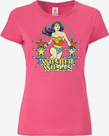 LOGOSHIRT Shirt 'Wonder Woman' in Gemengde kleuren: voorkant
