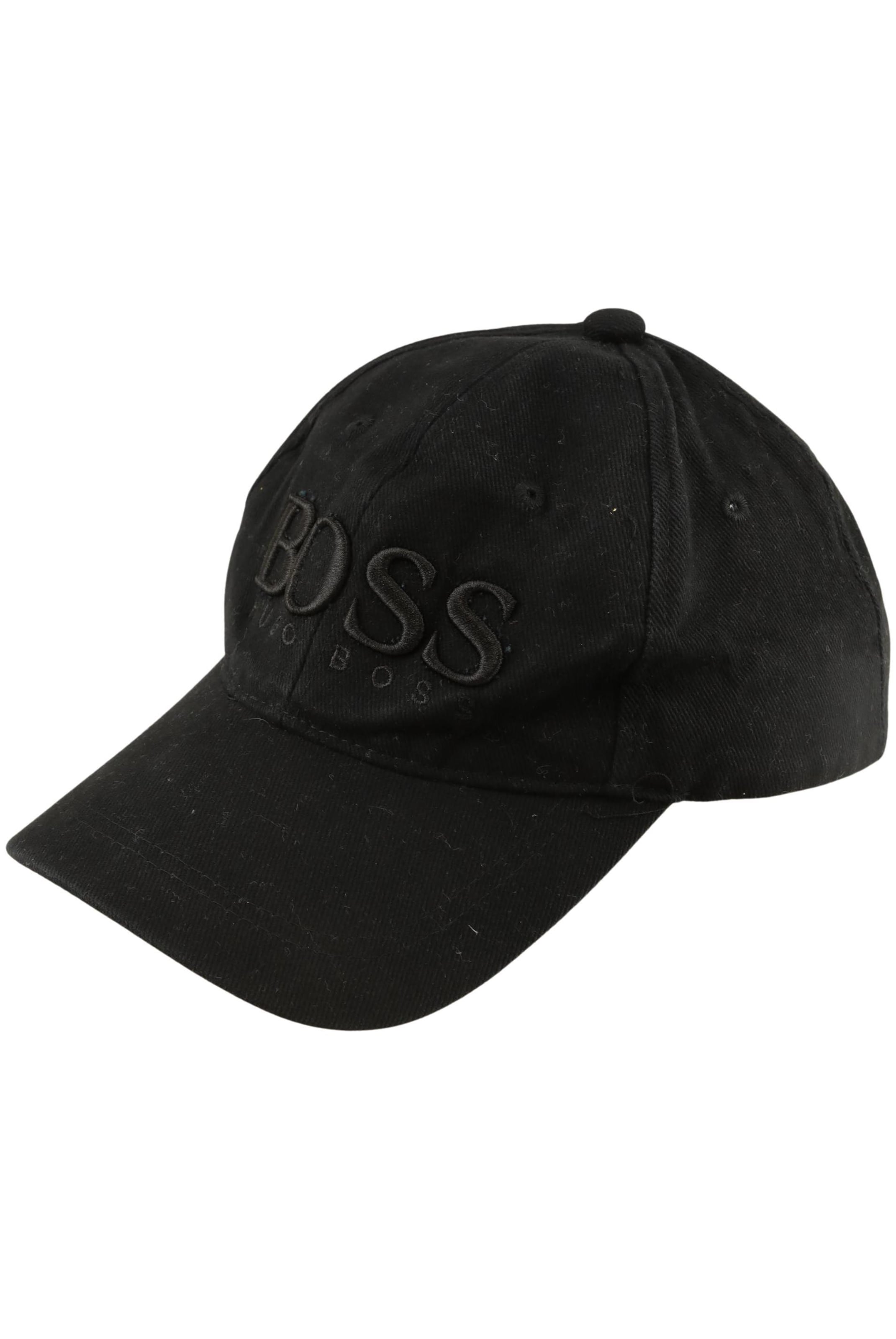 BOSS Black Hat & Cap in One size in Black: front