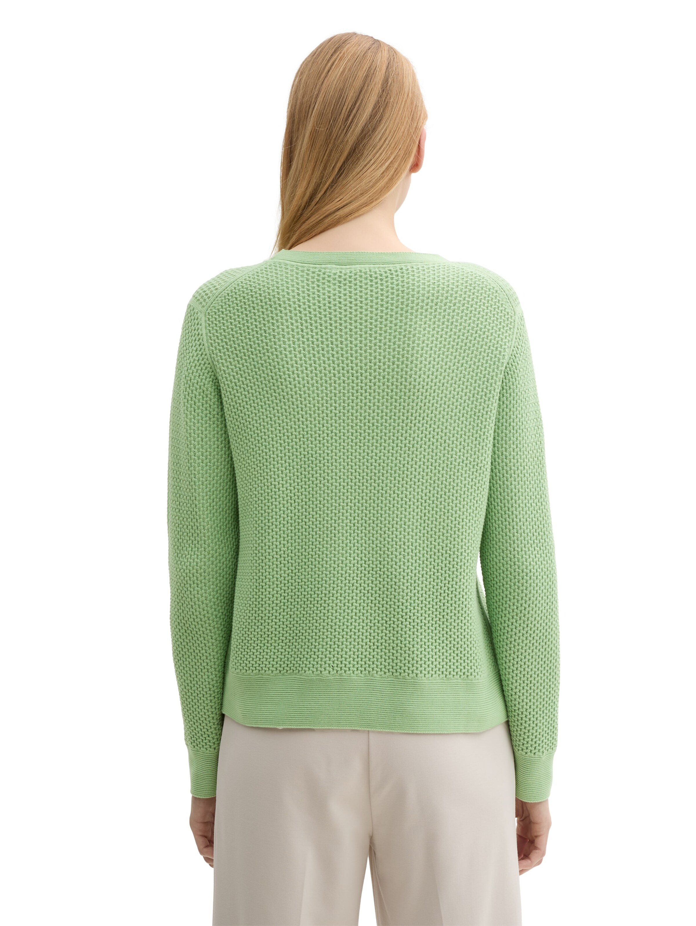 TOM TAILOR Pullover in Grün