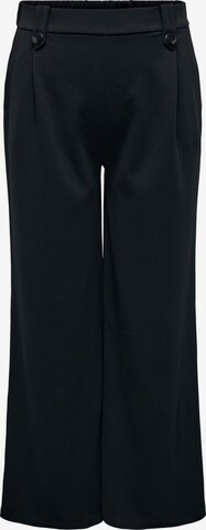 ONLY Carmakoma Wide leg Pleat-front trousers in Black: front