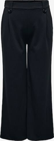 ONLY Carmakoma Wide leg Pleat-Front Pants in Black: front