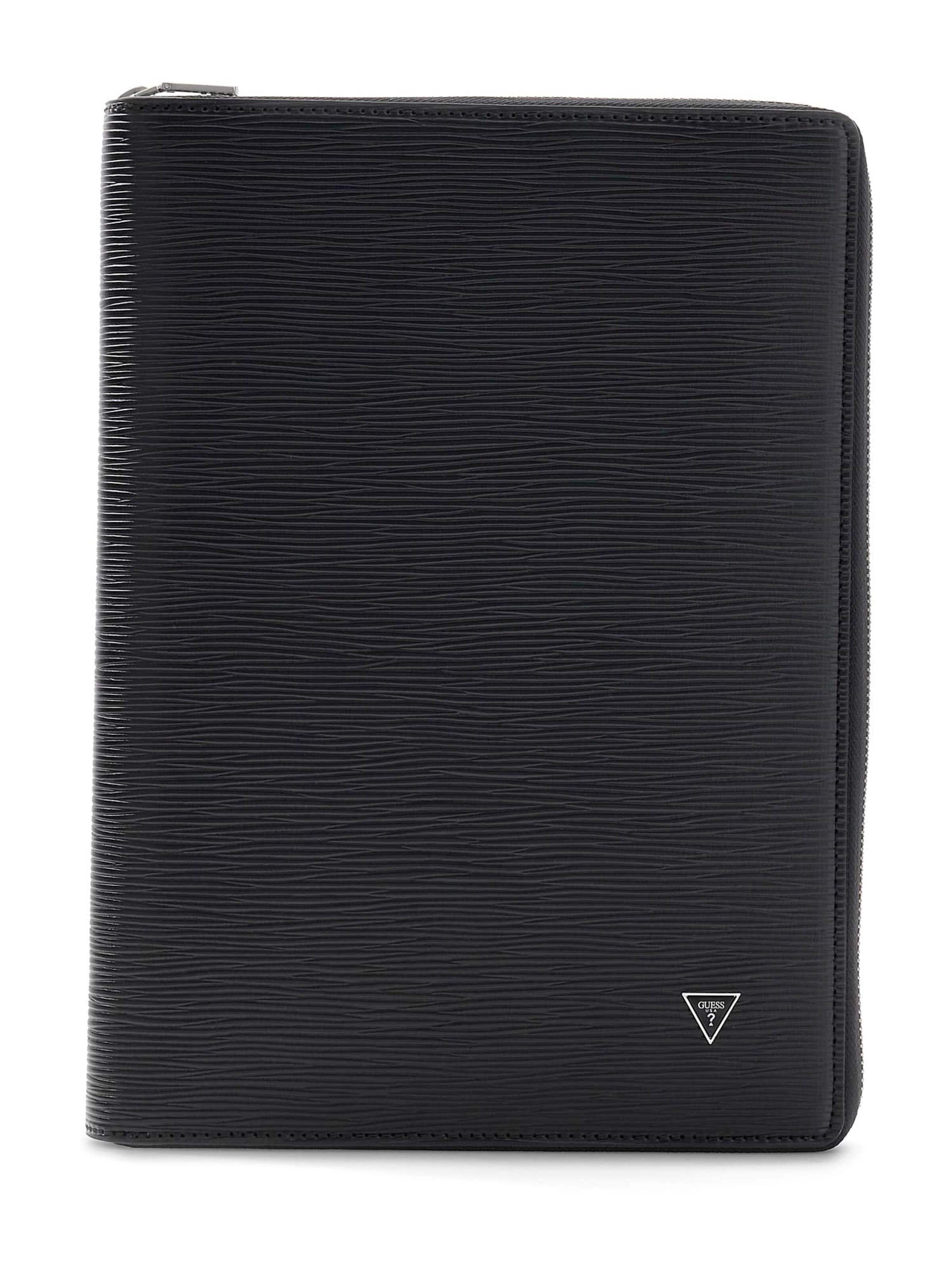 GUESS Wallet 'Milano' in Black: front