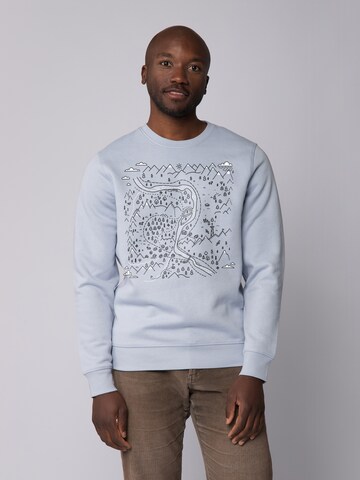 Watapparel Sweatshirt ' Landschaft ' in Blue: front