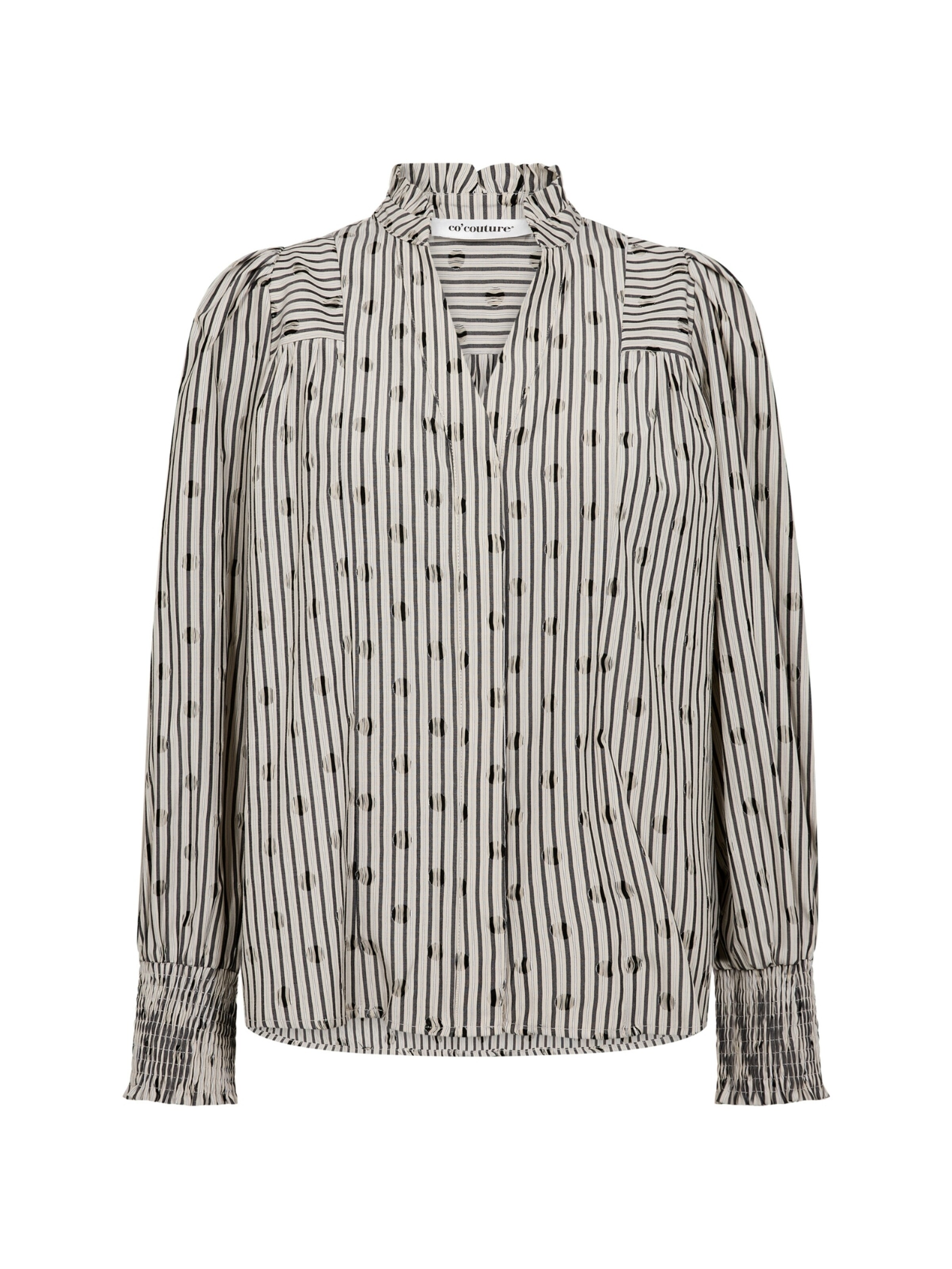Camicia da donna 'Trixie' di co'couture in grigio: frontale