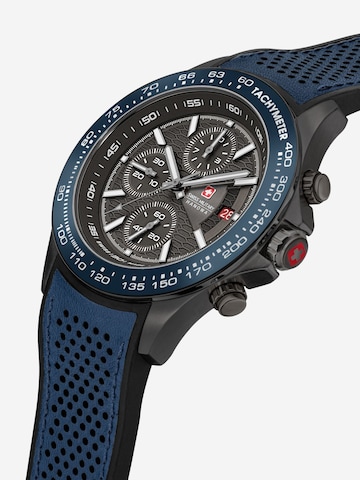 SWISS MILITARY HANOWA Analoog horloge 'Watchman' in Blauw