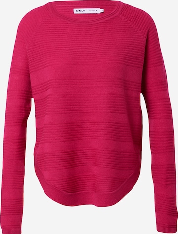 Pull-over 'CAVIAR' ONLY en rose : devant