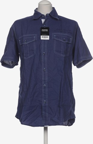 Charles Vögele Button Up Shirt in M in Blue: front
