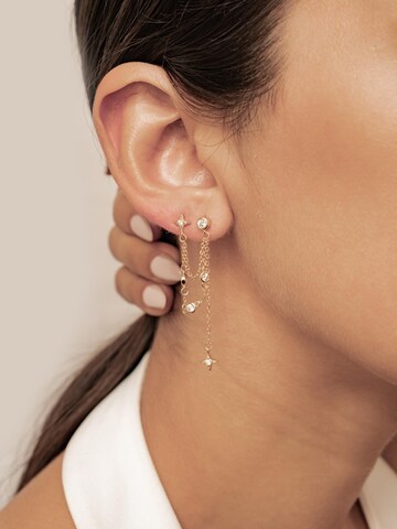 Hey Happiness - Pendientes 'Celestial Star Dangle' en oro