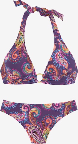 VIVANCE Triangle Bikini in Purple: front