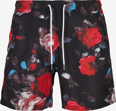 Pantaloncini da bagno Urban Classics Big & Tall di colore colori misti / nero, Visualizzazione prodotti