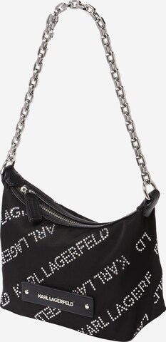 Karl Lagerfeld - Bolso de hombro 'Essential Crystal' en negro