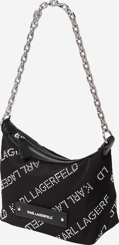 Karl Lagerfeld - Mala de ombro 'Essential Crystal' em preto