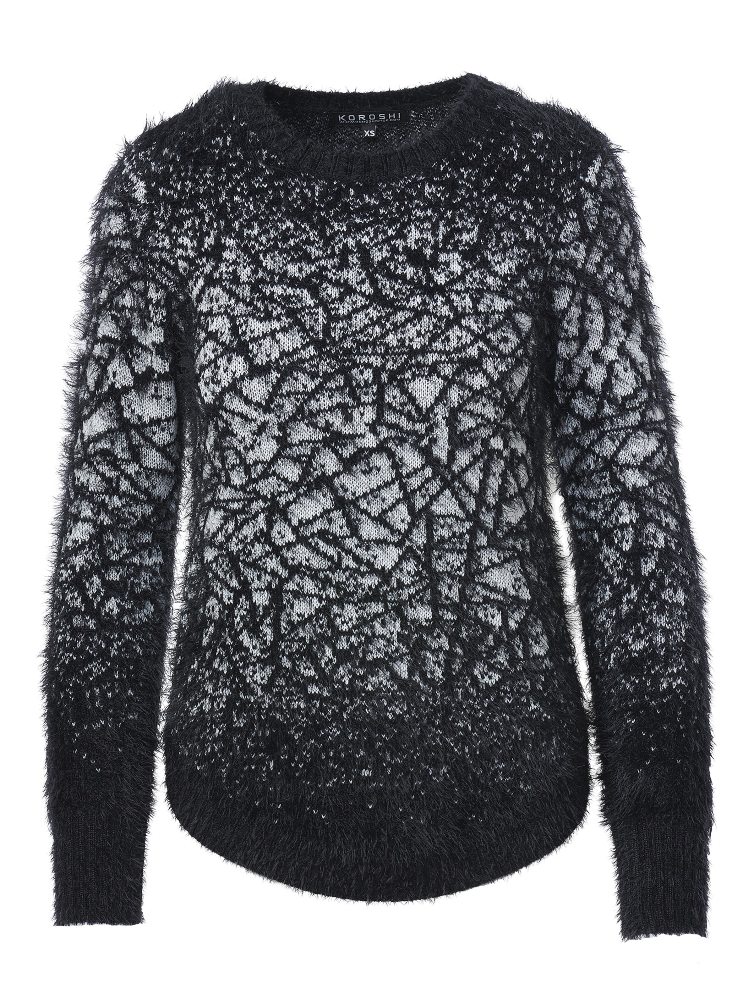 KOROSHI Pulover u siva / crna, Pregled proizvoda