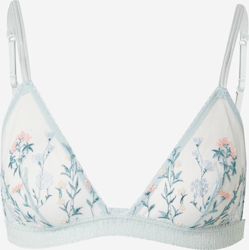 ETAM Bralette Bra 'JARDIN' in Blue: front