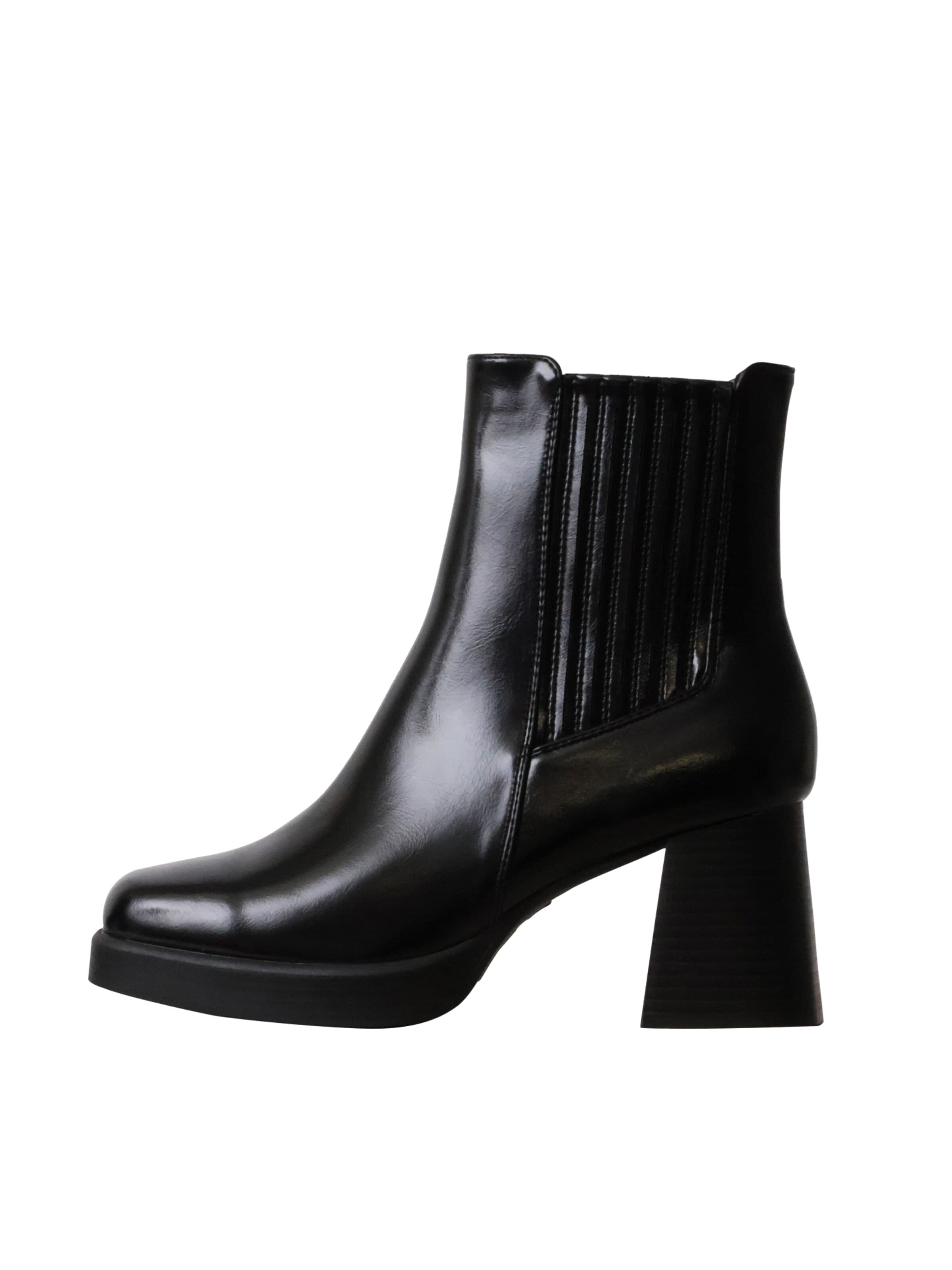Ankle boots 'Stiefeletten mit Absatz' di Findlay in nero: frontale