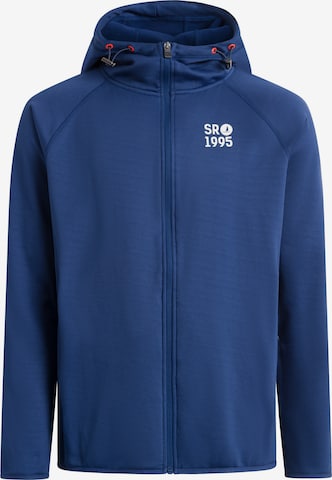 Sea Ranch Fleece jas in Blauw: voorkant