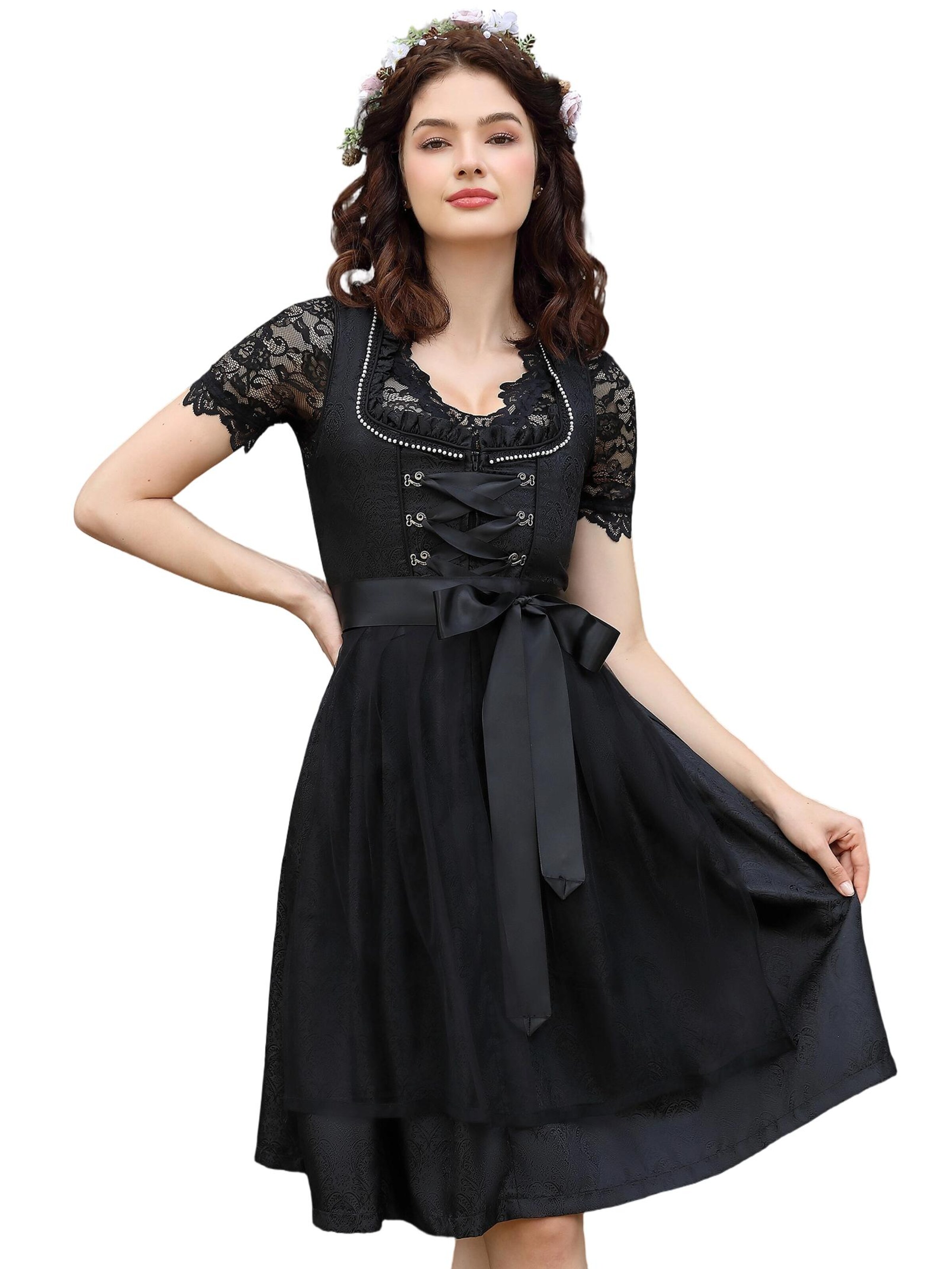 Yesfashion Dirndl in Black