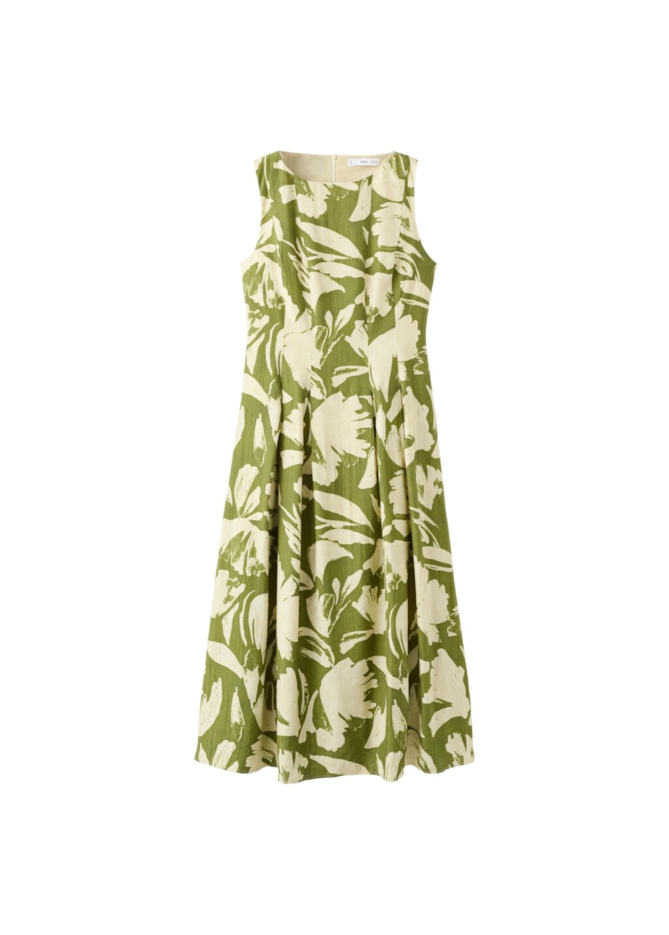 MANGO Dress 'Spin-H' in Green: front
