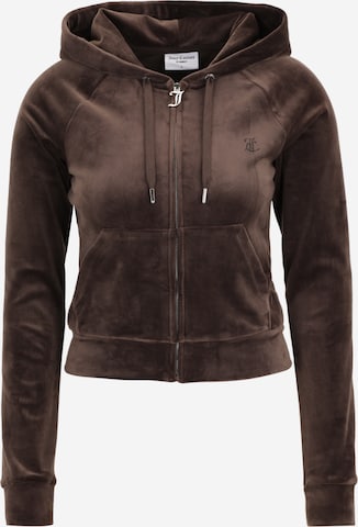 Juicy Couture Tall Bluza rozpinana 'MADISON' w kolorze brązowy: przód