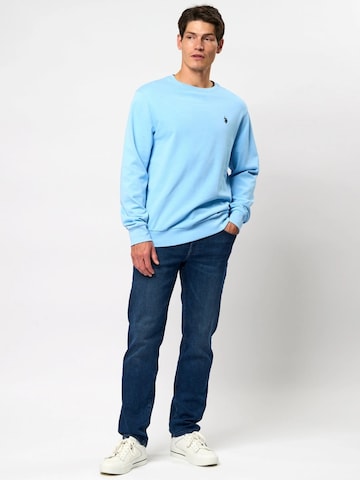 U.S. POLO ASSN. Sweatshirt 'Hugo' i blå