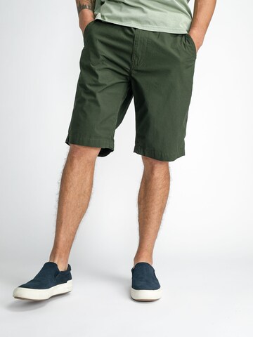 Regular Pantalon chino Petrol Industries en vert : devant