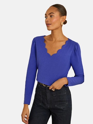 T-shirt love & roses en bleu : devant