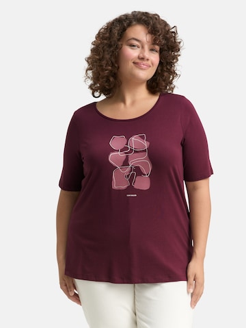Tom Tailor Women + T-Shirt in Rot: Vorderseite