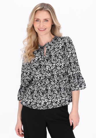 Chemisier Usha en noir : devant