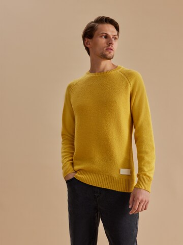 Pullover 'Tamino' di DAN FOX APPAREL in giallo: frontale