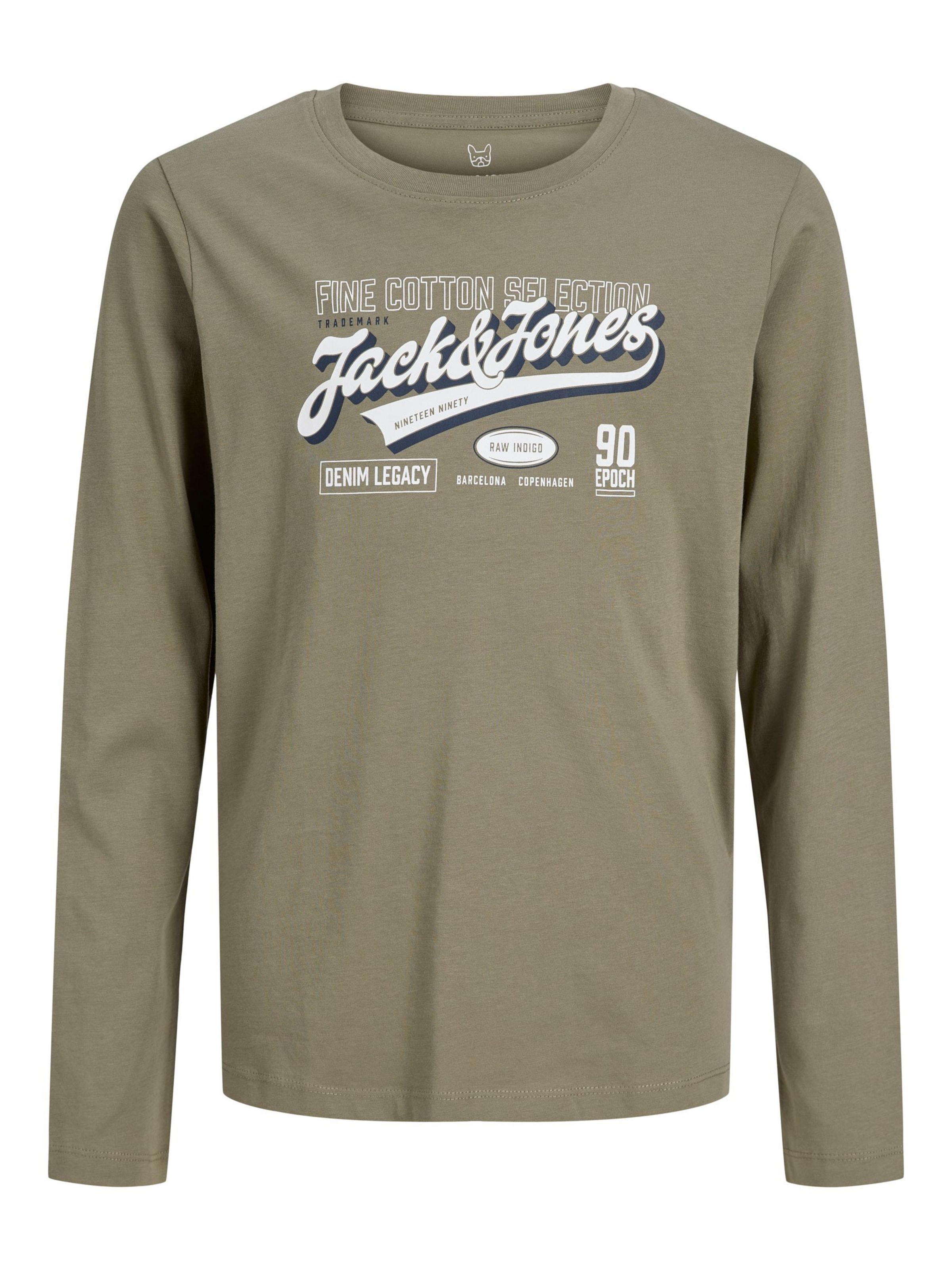 T-Shirt Jack & Jones Junior en vert : devant