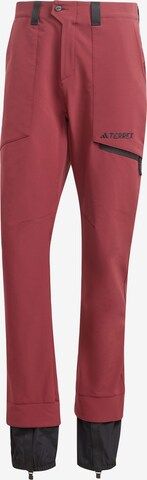 Regular Pantalon outdoor 'Xperior' ADIDAS TERREX en rouge : devant