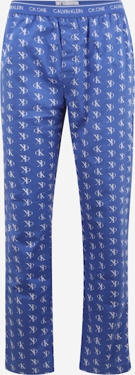 Pantaloni de pijama Calvin Klein Underwear pe azuriu / alb, Vizualizare produs