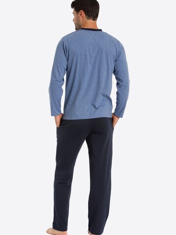 Haasis Bodywear Long Pajamas in Blue
