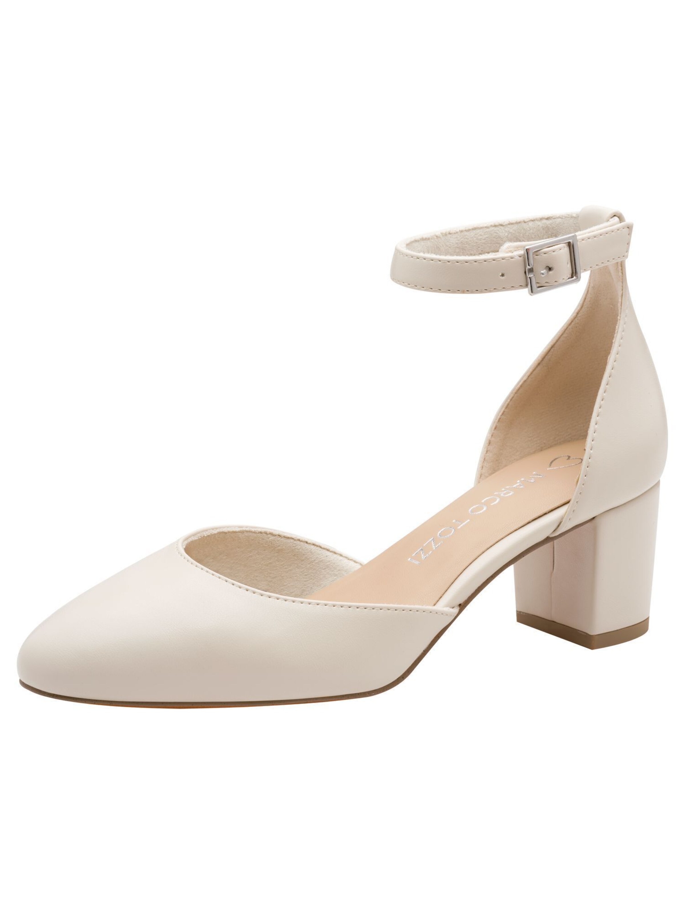 Escarpins à bride arrière MARCO TOZZI en beige : devant