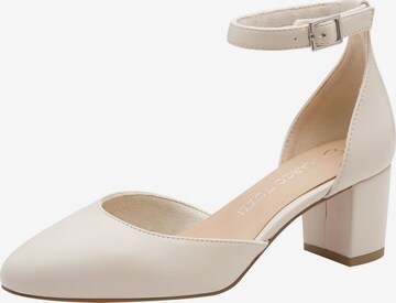 Escarpins à bride arrière MARCO TOZZI en beige : devant