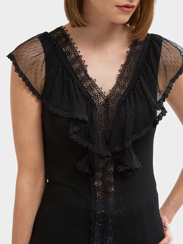 Influencer Top in Schwarz