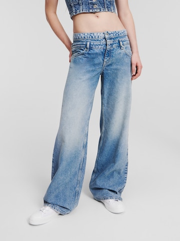 KARL LAGERFELD JEANS Широка кройка Дънки в синьо: отпред