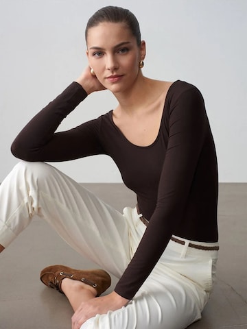 Dilvin Bodysuit in Braun