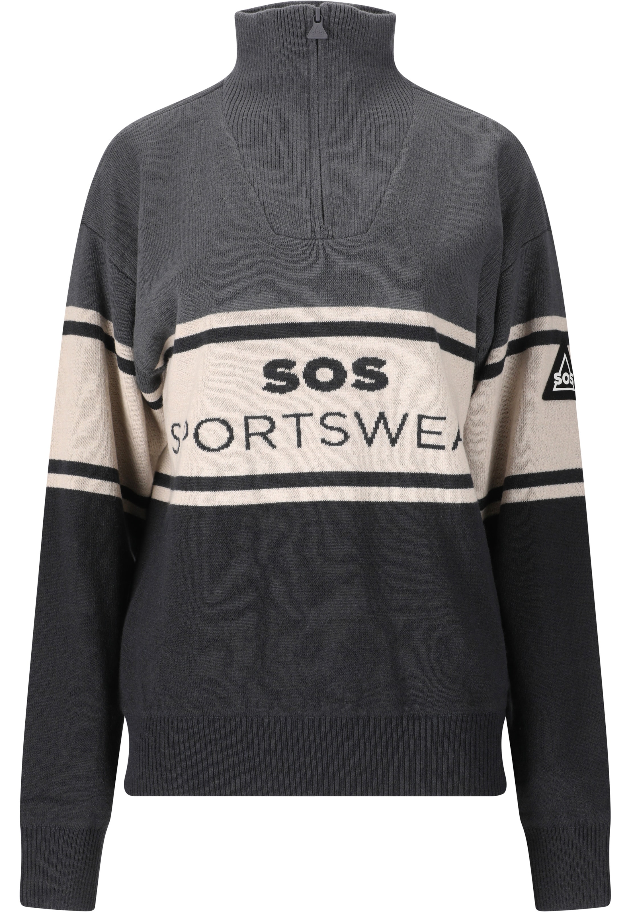 SOS Sporttrui 'Idre' in Grijs: voorkant