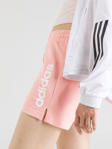 ADIDAS SPORTSWEAR Regular Sports trousers 'Essentials' in Pink